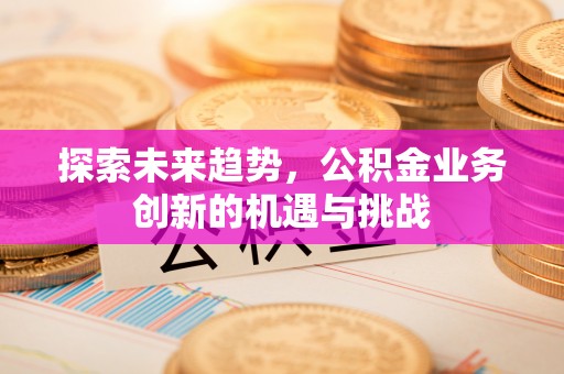 弋阳探索未来趋势，公积金业务创新的机遇与挑战
