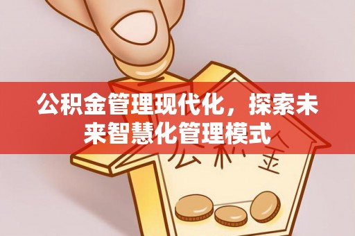 弋阳公积金管理现代化，探索未来智慧化管理模式