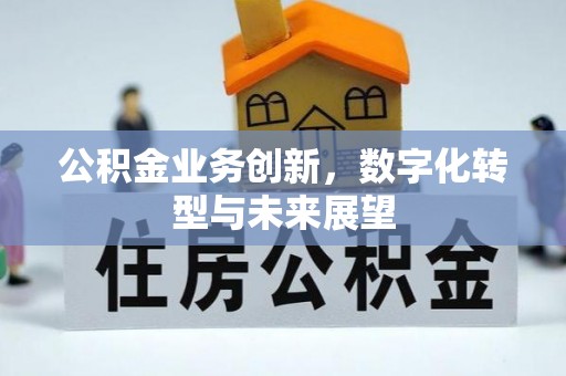 弋阳公积金业务创新，数字化转型与未来展望
