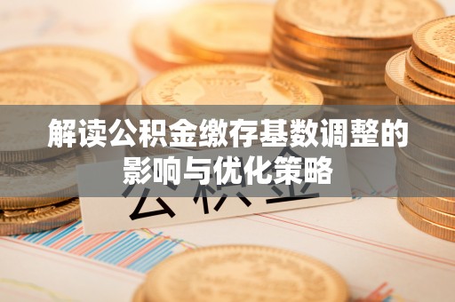 弋阳解读公积金缴存基数调整的影响与优化策略